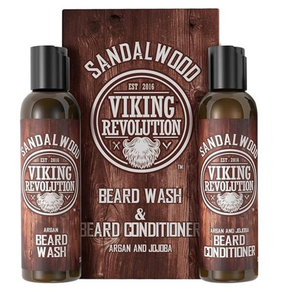 Beard Wash & Beard Conditioner Set w/Argan & Jojoba Oils - Softens & Strengthens - Picture 7 of 7